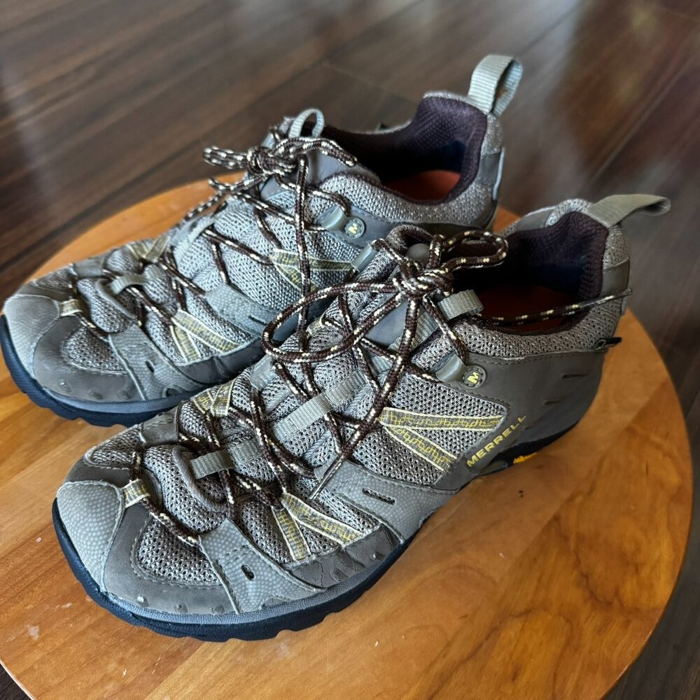 Merrell Siren Sport Gore‑Tex Hiking Shoes Women’s 8 Brindle Vibram Ortholite Wat